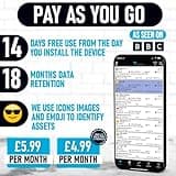 TruTrak Pro - FMT100+ GPS Tracker - Real Time Vehicle Tracker Device - Van, Motorcycle, Caravan, Motorhome, Tractor, Coach, Bike & Car Tracker - Pay As You Go, 12-24V Self Install Including SIM & Data