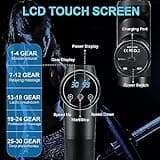 Massage Gun Deep Tissue, Muscle Percussion Massager with 30 Speeds Quiet Hand Massagers with LCD Touch Screen 10 Heads for Shoulder Body Back Relaxation