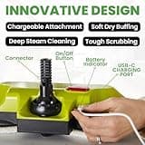 H2O HD Dual Buff Steam Mop Attachment Head - Great For Floor Buffing, Floor Cleaning and Floor Steaming Of Sealed Hardwood, Kitchen and Bathroom Floor Tiles - Includes 2 Soft Scrub Washable Pads