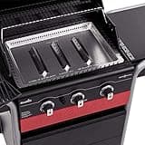 Char-Broil Gas BBQ Gas2Coal 330 Hybrid - 3-burner Gas & Coal Barbecue Grill - Ideal for Outdoor Cooking, Garden, Balcony and Patio