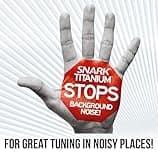 Snark ST-8T Titanium Rechargeable Clip-On Tuner | Super Tight Chromatic Tuning, 360° Rotating HD Display, Noise-Blocking, USB Charging