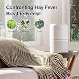 LEVOIT Smart Wifi Air Purifier for Bedroom Home 100m², CADR 240m³/h, HEPA Filter with Air Quality Sensor, Alexa Control & Quiet Auto Mode, Removes Pollen Allergen Dust Odour, Core 300S