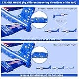 Doloowee Aeroplane Toys for 4 5 6 7 8 9 10 Years Old Boys, Airplane Launcher with 3 Foam Glider Planes, 2 Flight Mode, Kids Outdoor & Garden Toy, Birthday Gift for Kids Aged 3-10