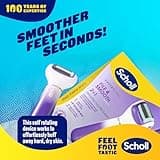 Scholl ExpertCare 2-in-1 File & Smooth. Dual Speed Pedi Electric Foot File for Hard Skin and Callus Removal. Batteries Included