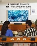 ULTIMEA 5.1 Soundbar with Dolby Atmos, 410W Surround Sound System Sound Bar for TV, Sound Bar with Wireless Subwoofer, Surround and Bass Adjustable Home Audio TV Speakers, APP Control, Poseidon D60