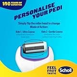 Scholl ExpertCare 2-in-1 File & Smooth. Dual Speed Pedi Electric Foot File for Hard Skin and Callus Removal. Batteries Included