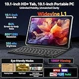 Tablet 10 Inch,Android 15 AI Tablets,24GB +256GB/2TB,FHD Gaming Tablet With Pen and Keyboard Kits,5G WiFi,Octa-Core,8MP AI Camera,Widevine L1+Stereo Speaker,GPS,Fast Charge,2-Year Warranty