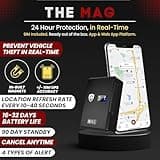 SafeTag Mag – Rechargeable Magnetic GPS Tracker, Car, Van, Motorbike, Caravan, etc. 34-195 Countries, 90 Day Standby, Real Time Tracking and Notifications, 7 Day Free Trial+SIM Included, UK Company