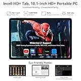 Android Tablets 10 Inch Tablet - Gemini AI Android 16 Tablets, 24GB RAM + 256GB ROM (2TB TF), Widevine L1, FHD, WiFi 6, BT5.0, GPS, Tablet with Keyboard, Case and Pen, 8MP AI Camera, 2 Years Warranty