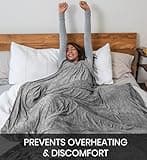 Everlasting Comfort Cooling Blanket - Dual-Sided Lightweight Summer Throw with Refreshing Fabric for Breathable Sleep - Soft and Comfortable Fibers (60x80)