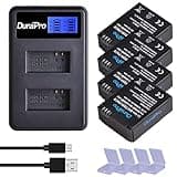 DuraPro 1250mAh 4Pc Batteries + LCD Dual USB Charger for GoPro HERO3+, HERO3 and AHDBT-201, AHDBT-301, AHDBT-302 Cameras