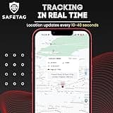 SafeTag Mag – Rechargeable Magnetic GPS Tracker, Car, Van, Motorbike, Caravan, etc. 34-195 Countries, 90 Day Standby, Real Time Tracking and Notifications, 7 Day Free Trial+SIM Included, UK Company