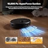 roborock Qrevo Series Robot Vacuum Cleaner with Mop, 10,000Pa Suction, Upgraded from Qrevo S, Dual Anti-Tangle Brushes, Smart Obstacle Avoidance, Auto Mop Washing&Drying, All-in-One Dock,Black(QV 35S)