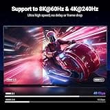 UGREEN HDMI 2.1 Cable Certified 10K 8K 4K 1440P@240/165/120Hz eARC HDR Dolby Vision Atmos HDCP 2.3 48Gbps Ultra High Speed Compatible with PS5 Xbox Series X/S Laptop TV Soundbar Game Monitor PC(1M)