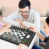 Electronic Chess Board With AI Opponent - 3 Gaming Modes, Magnetic Computer Chess Game Set