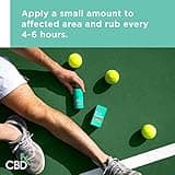 CBDfx 750mg CBD High Strength Muscle & Joint Balm Stick with Menthol, Wintergreen and Black Pepper Oil (60ml Hemp Balm Roll)