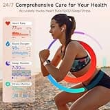 Smart Watches for Women - Answer/Make Calls, Alexa Built-in, 1.8" HD Ladies Smartwatch with Heart Rate/SpO2/Sleep Monitor, IP68 Waterproof, Fitness Watch for iPhone/Samsung/Android, 100+ Sports