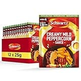 Schwartz Creamy Mild Peppercorn Sauce Mix 25 G | Serves 4 | Pack of 12 | Smooth and Tasty Sauce | Rich & Creamy Taste| Easy and Quick | Suitable for Vegetarians