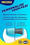 Scholl Velvet Smooth Electric Foot File with Cracked Heel Refill - Pedicure Foot File for Hard Skin and Callus Removal, Includes Velvet Smooth Roller and Cracked Heel Roller