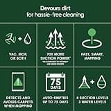 Roomba 105 Combo Robot Vacuum & Mop + AutoEmpty Dock - Self-Empties for 75 Days, Intense Power-Lifting Suction, LiDAR Navigation, Multiple Cleaning Modes, Avoids Mopping Carpet, Works with Alexa