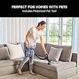 Shark Cordless Upright Vacuum Cleaner with Anti Hair Wrap, 60 Minute Run Time Battery, DuoClean Floorhead, Powered Lift-Away, LED Headlights, Dusting, Pet, Crevice & Upholstery Tools, Blue ICZ300UKT