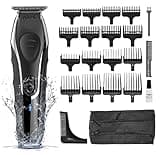 WAHL Aqua Blade Stubble and Beard Trimmer, Beard Shaping, Rechargeable, Male Grooming Set, Fully Washable, Suitable for Wet/Dry Use, Beard Care, Black