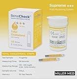 Single-Parameter Total Cholesterol Testing Strips (10 Strips)+ Unit