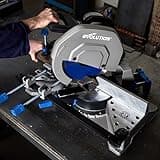 Evolution Power Tools S355MCS Mitre Chop Saw | Heavy Duty Metal Cutting Saw | +/- 46° Mitre Angle Range | 2,200 W Motor | 355mm 66-Teeth TCT Mild Steel Blade & Clamps Included | 230v