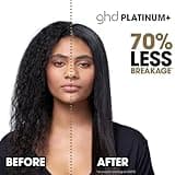 ghd Platinum+ Hair Straightener & Professional Styler in Black - More Strength, Shine & Colour Protection - for All Hair Types - (UK Plug)