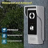 QttyElok 4.3'' TFT Color Wired Video Intercom Door Phone Doorbell System for Home 700TVL IR Night Vision Outdoor Camera Doorphone Support 100 Meters Unlock Monitoring