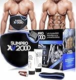 Homefront XV2000 Ab Toning Belt Abs Stimulator, Abdominal Obliques Slender Stomach Belly Muscle Trainer Toner Electronic Home Fitness Workout with Extension Belt Abdomen Obliques Unisex Men Women