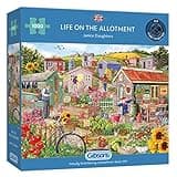 Gibsons Life on the Allotment 1000 Piece Jigsaw Puzzle | Garden Village Harvest | Sustainable Jigsaw for Adults Teens | Premium 100% Recycled Board | Great Gift | Gibsons Games
