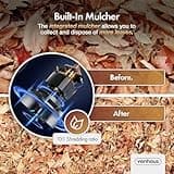 VonHaus Leaf Blower and Vacuum 3000W – Corded Leaves Collector, Clear Gardens, Patios, Gutters, Driveways & More – Lightweight, 10m Cable, Shoulder Strap, Wheels, 35L Collection Bag – 3 Year Warranty