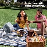 Shark FlexBreeze TableMate Cordless Fan, High-Velocity, Indoor & Outdoor Use, 20m Cooling Reach, Quiet & Portable, Weather-Resistant, 5 Speeds, Oscillating, Remote Control, FA150UK