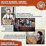 2 Liter Oak Aging Barrel with Wood Stand, Bung & Spigot - Mini Whiskey Barrels for The Home Alcohol Distiller, Moonshiner & Winemaker - Age Cocktails, Bourbon, Whisky, Tequila, Rum, Mead Wine (2L)
