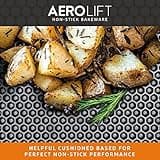 PRESTIGE Aerolift Baking Trays for Oven Non Stick Set of 3 - Dishwasher Safe Oven Trays Set with Extra Large Handles, Durable Carbon Steel Roasting Tins with 5 Year Guarantee, Black, 3 Piece Set