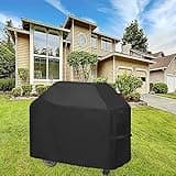 BBQ Cover Heavy Duty Large Waterproof, 3-4 Burner Gas BBQ Covers, Outdoor Barbecue Grill Cover PVC Coating Dust Protection, UV Protection with Storage Bag(145 x 61 x 117CM)