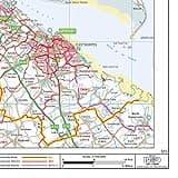 Postcode Sector Map - (S13) - Yorkshire - Wall Map-Plastic Coated