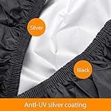 Indeed BUY Riding Lawn Mower Cover, Waterproof Tractor Cover Fits Decks up to 54",Heavy Duty 420D Polyester Oxford, Durable, UV, Water Resistant Covers for Your Rider Garden Tractor 72"L x 54"W x 46"H
