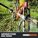 WORX Nitro HydroShot WG633E 20V High-Flow Cordless Portable Pressure Cleaner Power Washer with Brushless Motor Up to 56 Bar Pressure, IPX7 Waterproof Battery, Charger, Multi-Spray Nozzle & Accessories