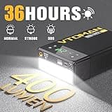 VTOMAN X1 Jump Starter Power pack with Air Compressor 2500A,Portable Car Battery Booster Jump Starter (Up to 8.5L Gas/6.0L Diesel Engines) Jump Pack with 150PSI Digital Tire Inflator