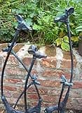 F&G Supplies giraffe family sculpture solid cast iron ornament - ideal for your garden or indoors - 71cm tall