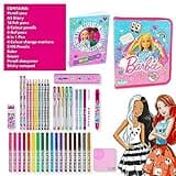 Barbie Filled Pencil Case for Girls - School Supplies - Stationery Set With Colour Your Own Girls Pencil Case Diary Accessories - Gifts For Girls - Pencil Case For Girls