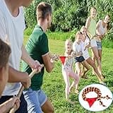 WYRJXYB Sports Day Kit Tug of War Rope 6M for Kids and Adults, Outdoor Garden Field Day Lawn Yard Family Reunion Birthday Party Games, Outside Summer Picnic Game,Easter Carnival Fun Games,Tricolor