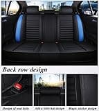 LSDRALOBPOI Car Seat Covers Full Set for Volv𝐨 V40 Cross Country 2012-2019,Leather Front Rear Seat Protectors,Waterproof Breathable Seat Protectors,car interior accessories.