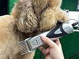 Masterclip Dog Clippers for Cockapoo, Cavapoo, Cavachon, Labradoodle & Poodle. Mains Powered Dog Clippers with #10 & 3mm, 6mm, 10mm, 13mm Comb Guides