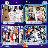 TOLOYE Astronaut Costume for Kids With Helmet, Bag and Gloves - Space Adventure Fancy Dress for Carnival, Cosplay Party, Role Play (S)