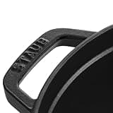 STAUB Cast Iron Roaster/Cocotte, Round, Black, 34 cm, 12.6 L