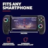 Trust GXT 735 Mylox Bluetooth Mobile Gaming Controller for Iphone/Android / PS5 / Xbox, 12h Playtime, Dual Feedback Vibration, RGB Lighting, Handheld Phone Controller Wireless Gamepad, Black