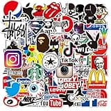 100PCS Cute Stickers Pack, Vinyl Waterproof Stickers for Laptop, Skateboard, Water Bottles, Computer, Phone, Guitar, LOGO